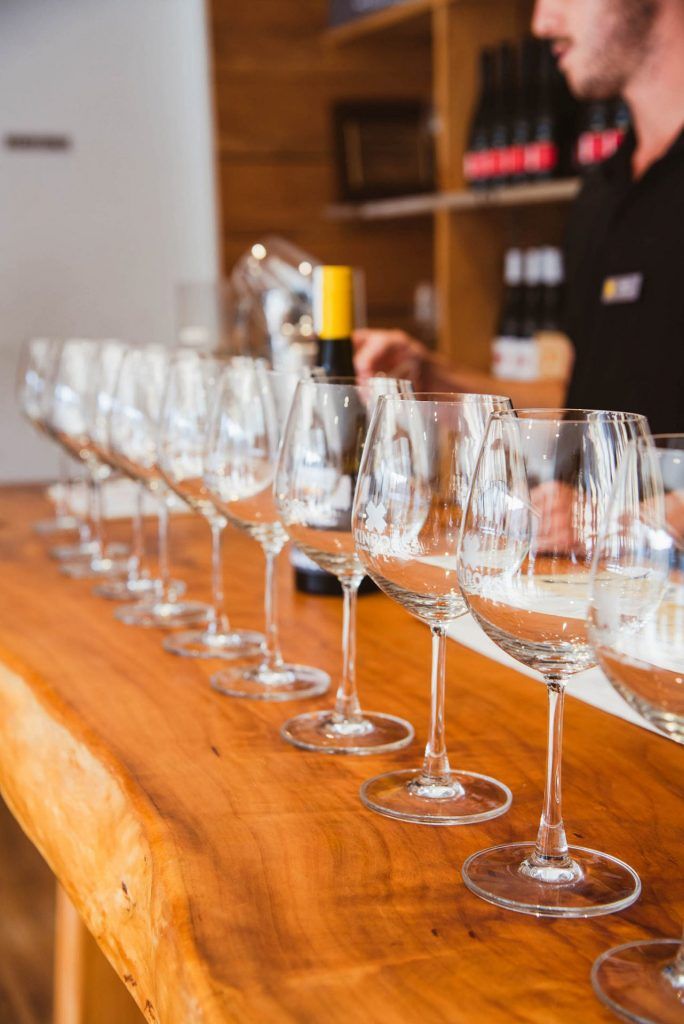 tasting wine